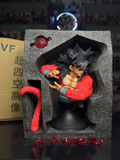 MINI BUSTO GOKU SSJ4 JT STUDIO (25CM) FIGURA DRAGON BALL - GIRUTOYS