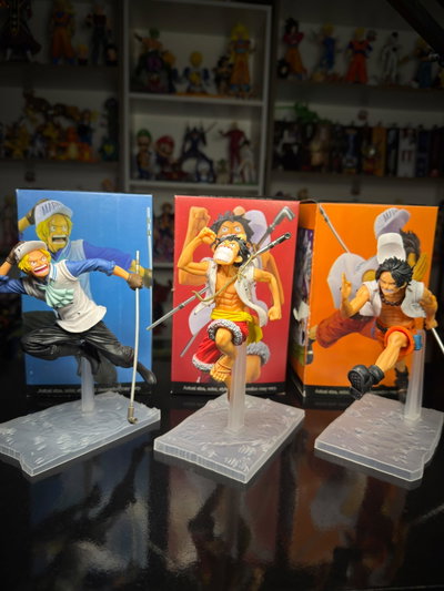 SET TRIO DE AMIGOS ONE PIECE (20CM) FIGURA ONE PIECE - GIRUTOYS
