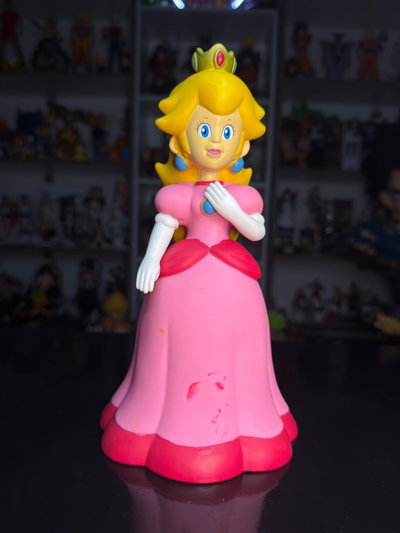 PRINCESA PEACH DE VINILO (23CM) FIGURA SUPER MARIO BROS - GIRUTOYS