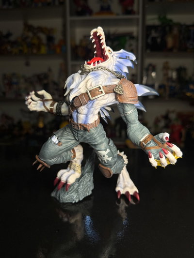 WEREGARURUMON POSE DE BATALLA  (21CM) FIGURA DIGIMON - GIRUTOYS
