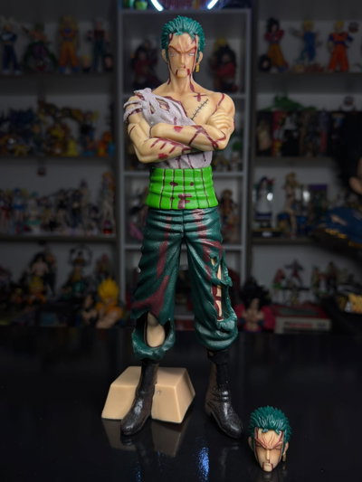ZORO HERIDO 2 CABEZAS (27CM) FIGURA ONE PIECE - GIRUTOYS