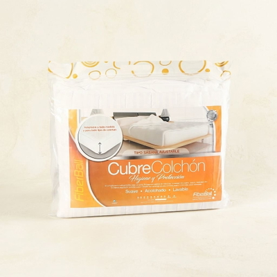 Cubrecolchón Protector Fiberball King 200 x 200 cm - Ajustable