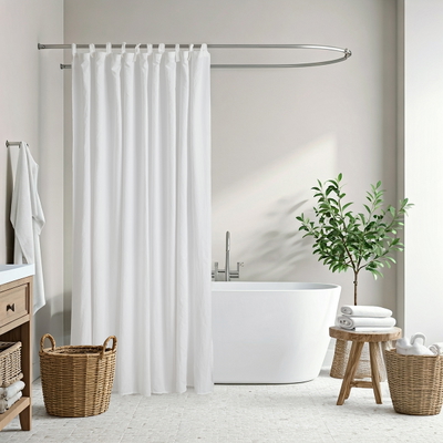 Cortina de Baño Alcoyana Prewashed