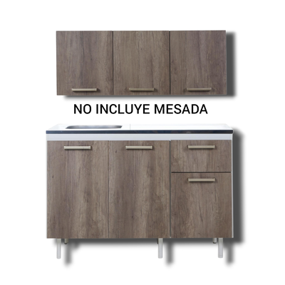 ALACENA Y BAJO MESADA DE 1.20 - LÍNEA TURIN - RICCHEZZE