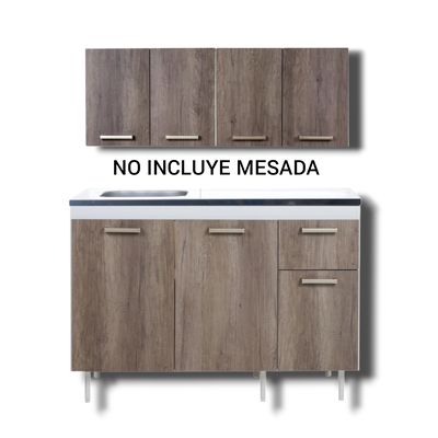 ALACENA Y BAJO MESADA DE 1.40 - LÍNEA TURIN - RICCHEZZE