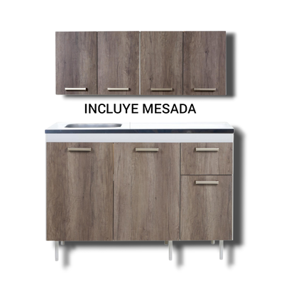 ALACENA Y BAJO MESADA DE 1.20 - LÍNEA TURIN - RICCHEZZE