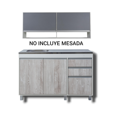 ALACENA Y BAJO MESADA DE 1.20 - LÍNEA SORRENTO - RICCHEZZE