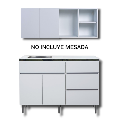 ALACENA Y BAJO MESADA DE 1.40 - LÍNEA LIVORNO - RICCHEZZE