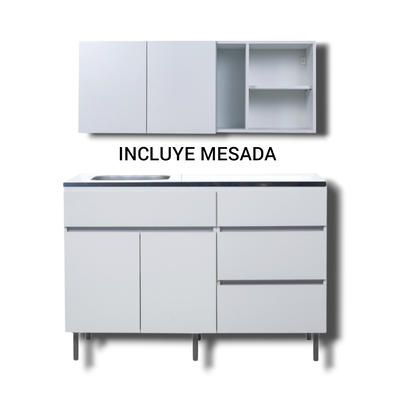 ALACENA Y BAJO MESADA DE 1.20 - LÍNEA LIVORNO - RICCHEZZE