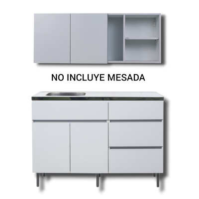 ALACENA Y BAJO MESADA DE 1.20 - LÍNEA LIVORNO - RICCHEZZE