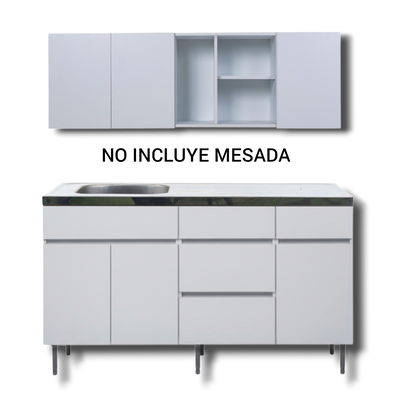 ALACENA Y BAJO MESADA DE 1.60 - LIVORNO ARCO - RICCHEZZE