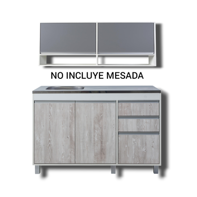 ALACENA Y BAJO MESADA DE 1.20 - LÍNEA SORRENTO - RICCHEZZE