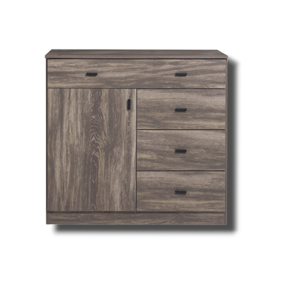 CÓMODA 1 PUERTA - 4 CAJONES - LÍNEA PIU PACK - RICCHEZZE