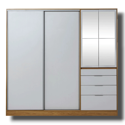 PLACARD CON ESPEJO - 4 PUERTAS - 4 CAJONES- LÍNEA MURANO - RICCHEZZE