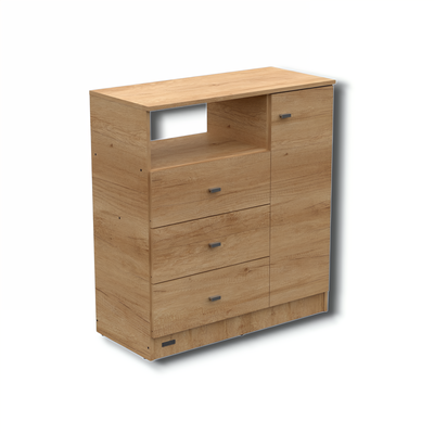 CÓMODA 1 PUERTA - 3 CAJONES - LÍNEA DAKAR ZERO - MOSCONI