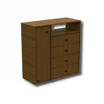 CÓMODA 1 PUERTA - 4 CAJONES - LÍNEA MILENIAL - MOSCONI 