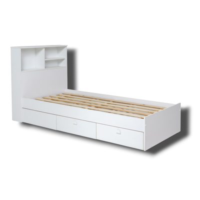 CAMA REPISA CON CAJONES 190x80 - LÍNEA ECOPACK - RICCHEZZE