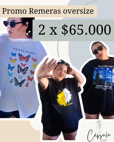 PROMO #3 Remeras Oversize 2x$60.000