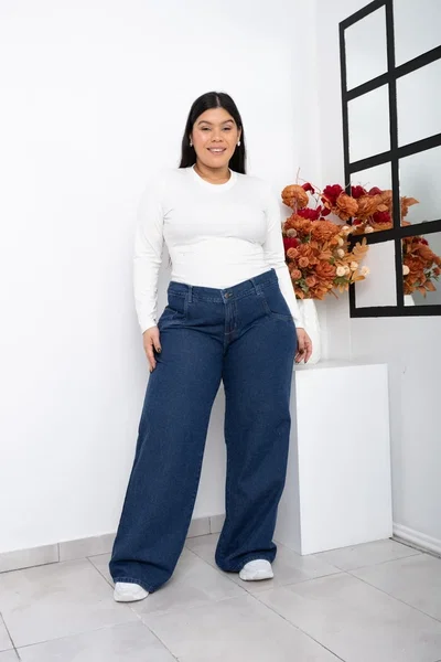 Wide Leg + Azul Denim