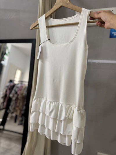 Vestido volados blanco 