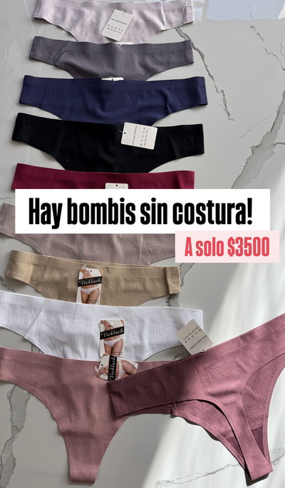 Bombacha sin costura(rosa pálido)