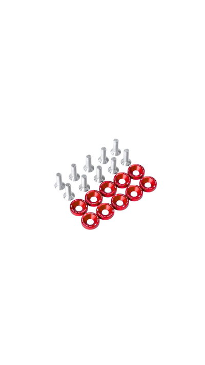 PACK ARANDELAS X10 ROJO FTX