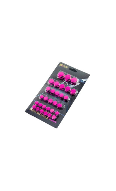 KIT CUBRE TORNILLOS FUCSIA