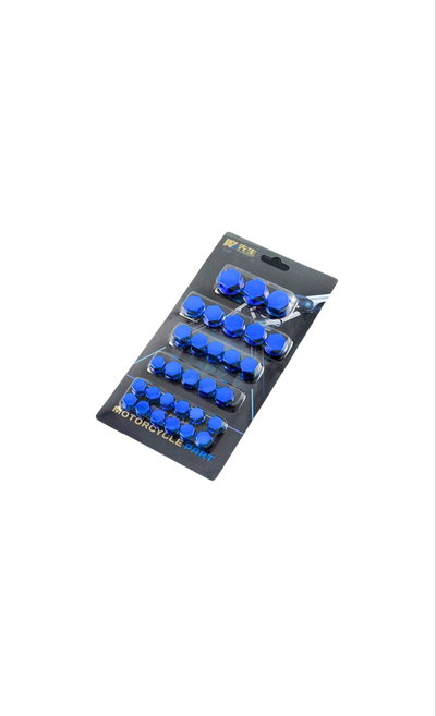 KIT CUBRE TORNILLOS AZUL 