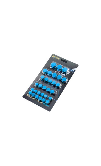 KIT CUBRE TORNILLOS TURQUESA