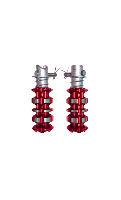 PEDALIN TRASERO ALUMINIO ROJO