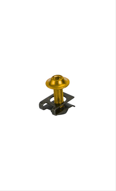 TORNILLO DORADO+TUERCA CLIP