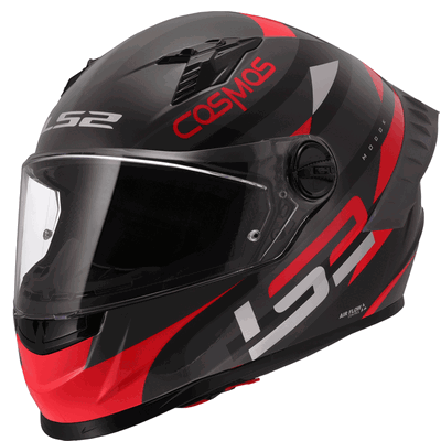 CASCO LS2 COSMOS MODOK ROJO/NEGRO MATE