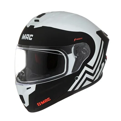 CASCO MAC VOLT RODAK NEGRO/BLANCO MATE