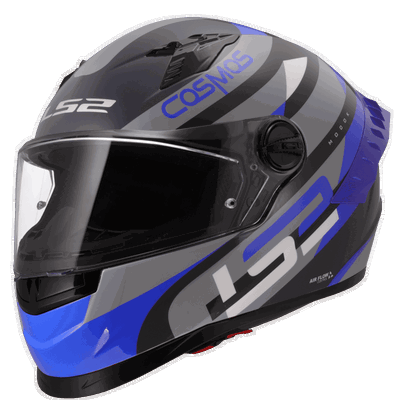 CASCO LS2 COSMOS MODOK AZUL/NEGRO MATE