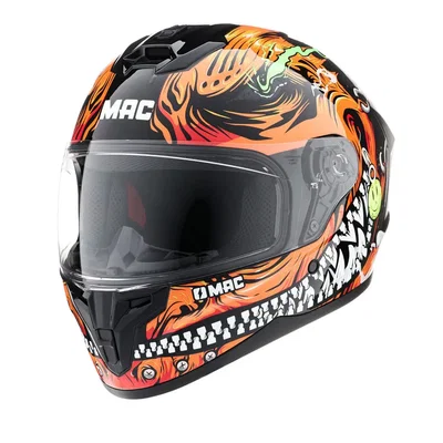 CASCO MAC VOLT SADIKO NARANJA/NEGRO 