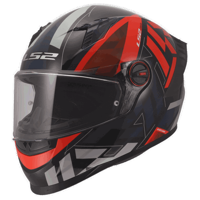 CASCO LS2 COSMOS PASKAL ROJO/NEGRO MATE