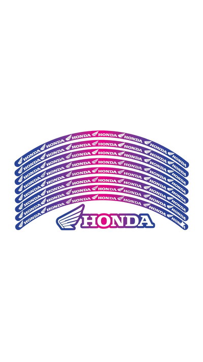CINTA UNIVERSAL AMBAS RUEDAS HONDA DEGRADE AZUL/ROSA 