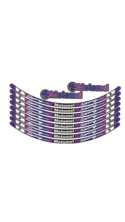 CINTA UNIVERSAL AMBAS RUEDAS MOTOMEL VIOLETA/NEGRO V2