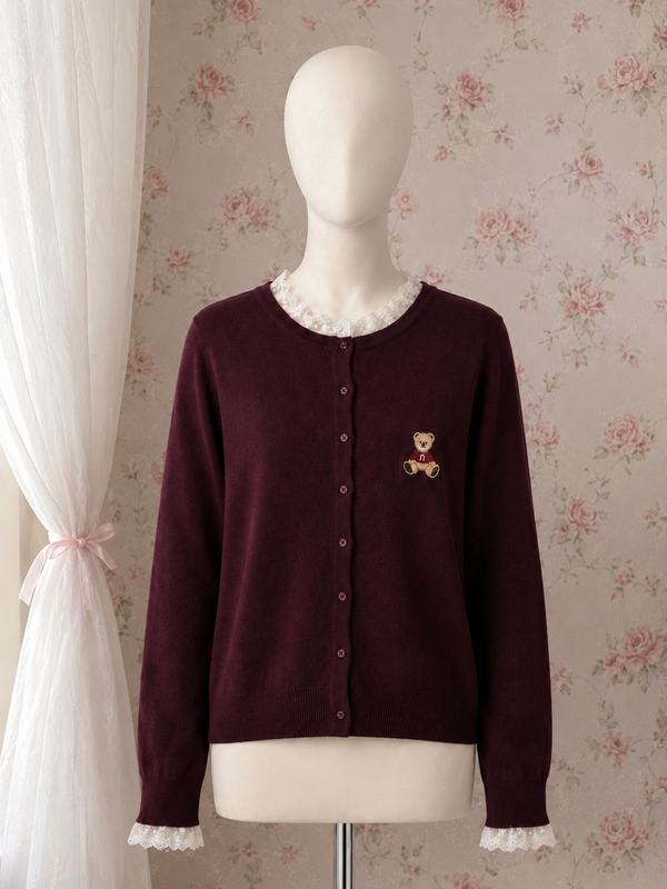 Cardigan Bear lace
