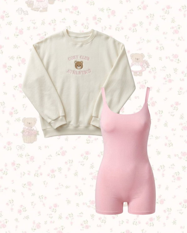 Set Cozy = Buzo comfy + Catsuit Paris soft