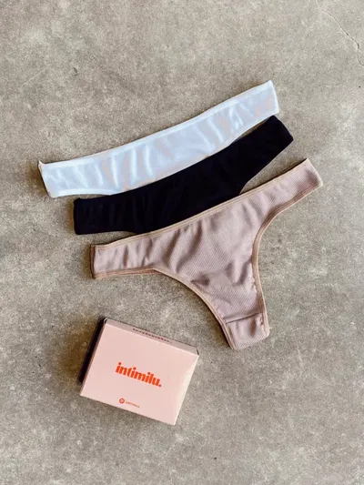 INTIMULU BLANCO / NEGRO / NOUGAT, TALLE UNICO