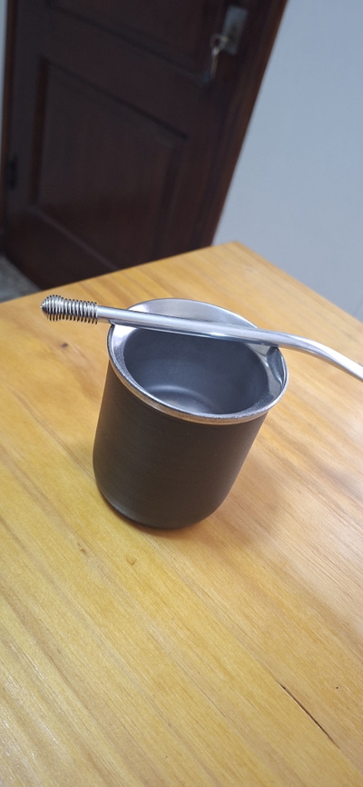 Mate acero + Bombilla