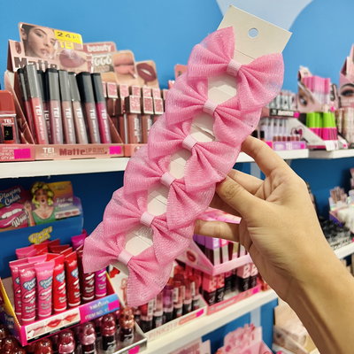 MOÑOS ROSAS CON BRILLO X2