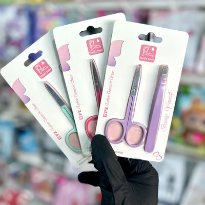 KIT TIJERITA + PINZA DE DEPILAR | BEAUTY TOOLS