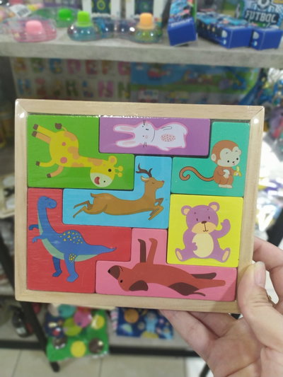 Rompecabezas animales colores