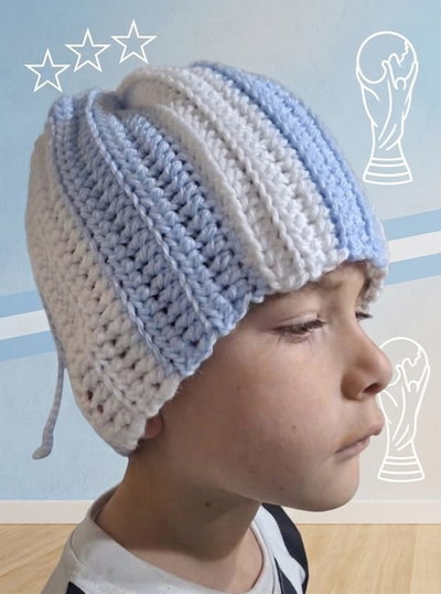 Cuello/gorrito tejido a crochet