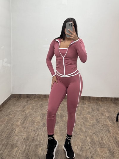 SET AURA ROSA VIEJO - 3 PIEZAS (Sin frunce)