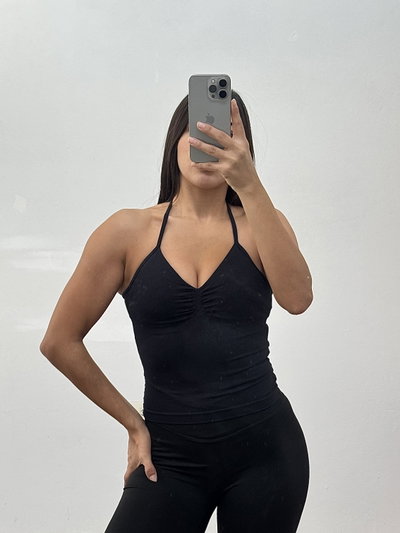 TOP ÁMBAR NEGRO
