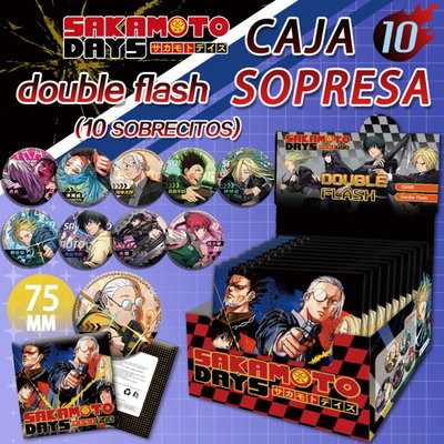 Pin Metal Sorpresa SAKAMOTO DAYS (por unidad)