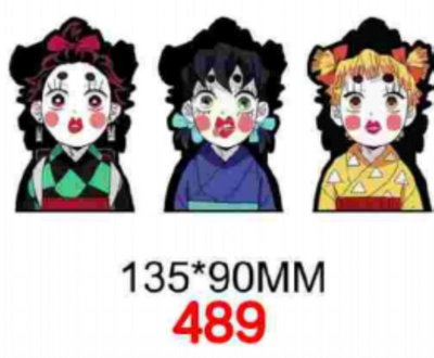 Sticker 3D DEMON SLAYER Tanjiro/Inosuke/Zenitsu